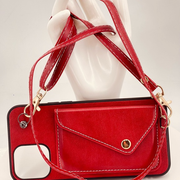 iPhone 12 Pro Leather Case with Card Slot - Picture 2 of 4